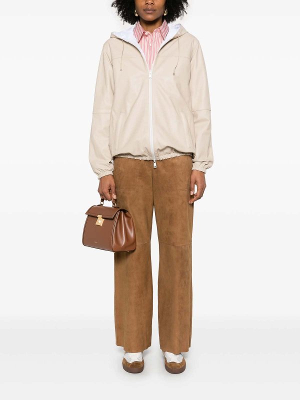 P.A.R.O.S.H.: Lederjacken online - Lederjacke - Hellrosa