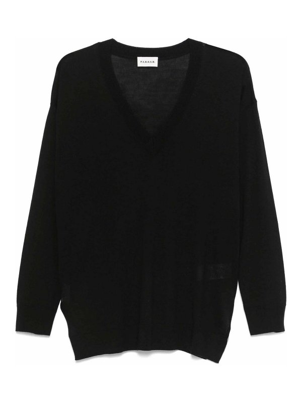 P.A.R.O.S.H.: クルーネック - クルーネック - 黒