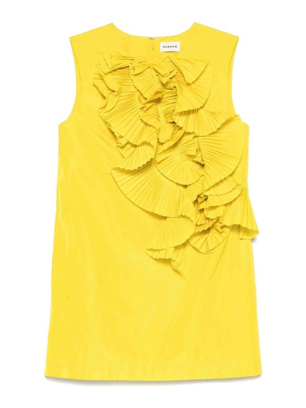 P.A.R.O.S.H.: Cocktailkleider - Kurzes Kleid - Gelb