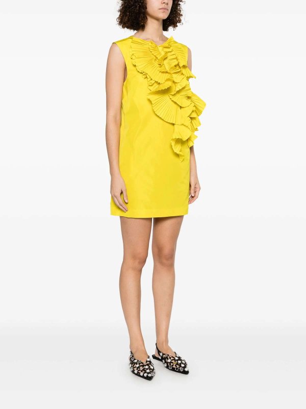The Best Shops P.A.R.O.S.H.: Cocktailkleider - Kurzes Kleid - Gelb