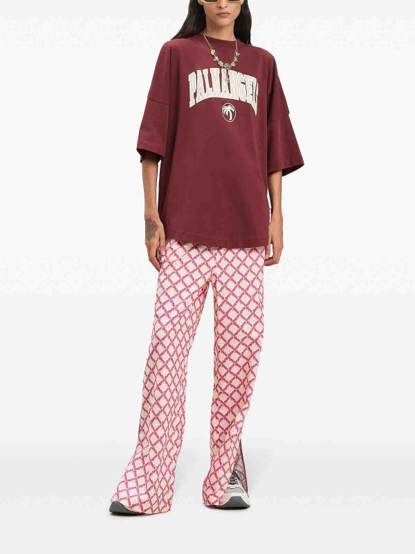 Palm Angels: Camisetas online - Camiseta - Rojo Oscuro