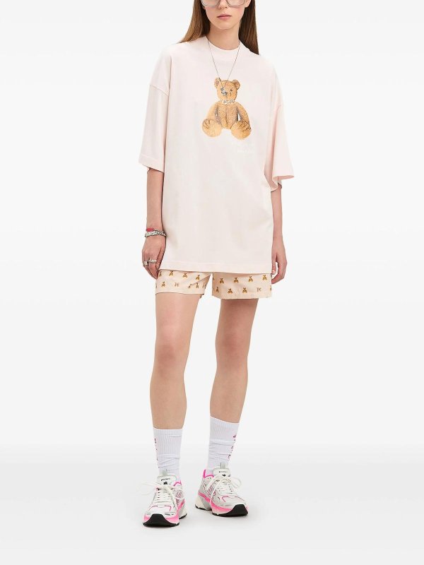 Palm Angels: Trousers Shorts online - Mini Bear Monogram Shorts