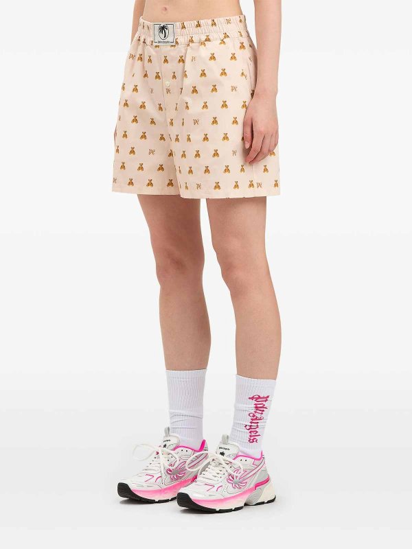 Mini Bear Monogram Shorts shop online: Palm Angels