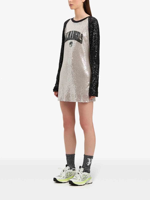 College Palm Sequin Mini Dress shop online: Palm Angels