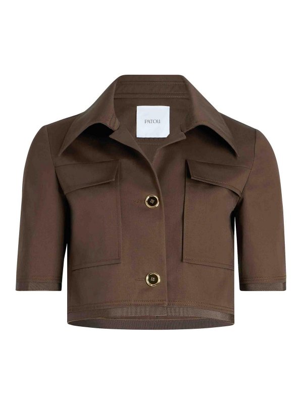 PATOU: カジュアルジャケット - カジュアルジャケット - ブラウン