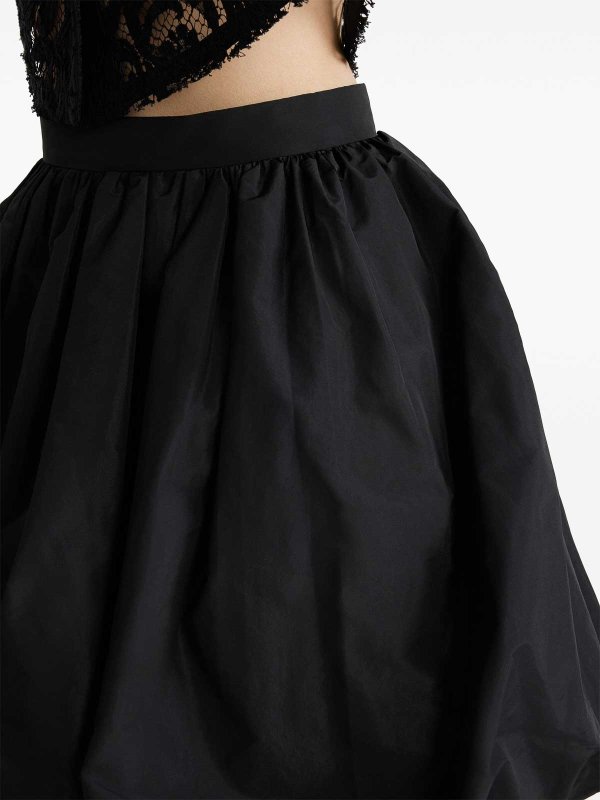 ミニスカート PATOU Women Mini Skirts SK0430011 999B BLACK Black Iconic wool and cotton-blend miniskirt in black - Patou