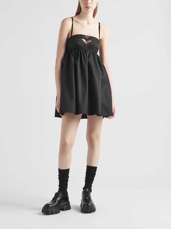 PRADA: short dresses online - Re-Nylon Mini-Dress