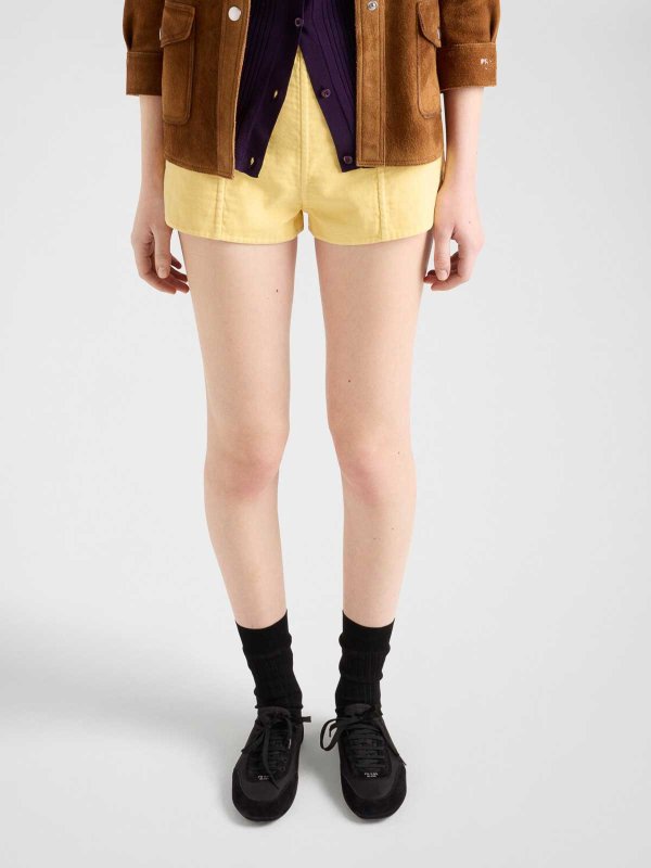 Double Cotton Shorts shop online: PRADA