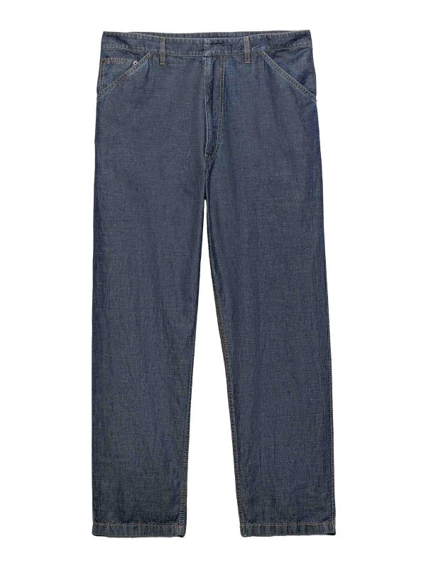 PRADA: casual trousers - Chambray Pants