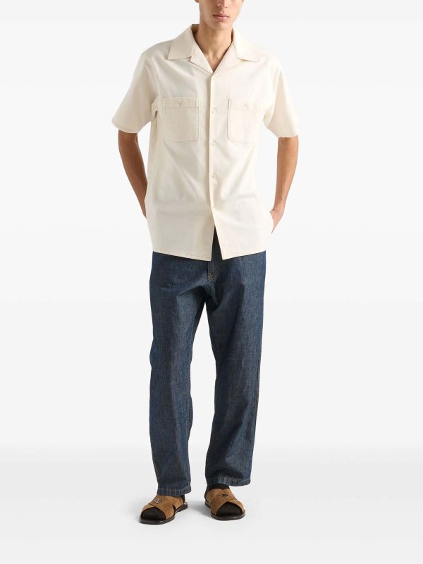 PRADA: casual trousers online - Chambray Pants