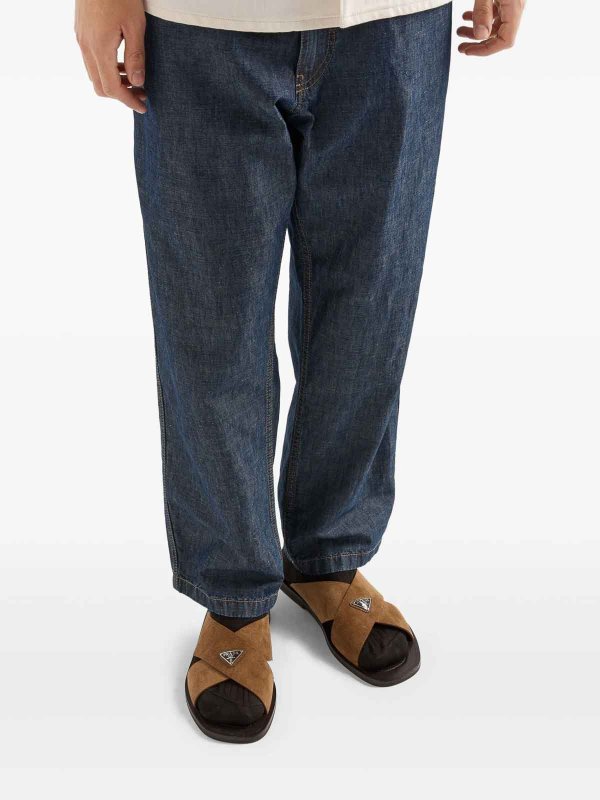 Chambray Pants shop online: PRADA