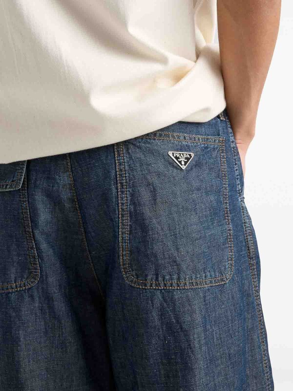 The Best Shops PRADA: Chambray Pants