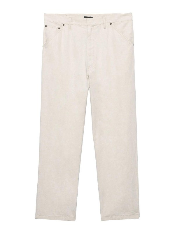PRADA: casual trousers - Chambray Pants