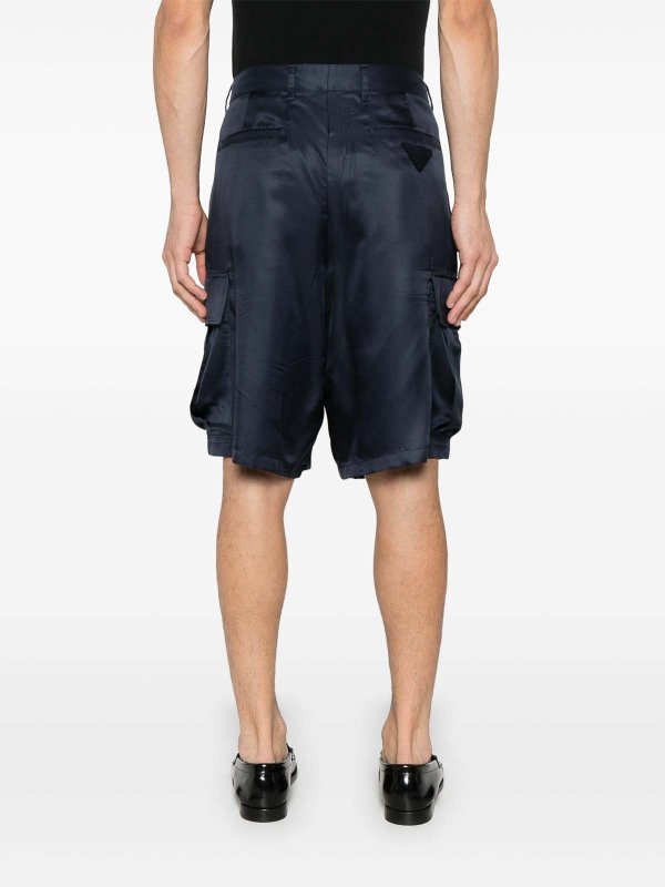 Silk Cargo Shorts shop online: PRADA