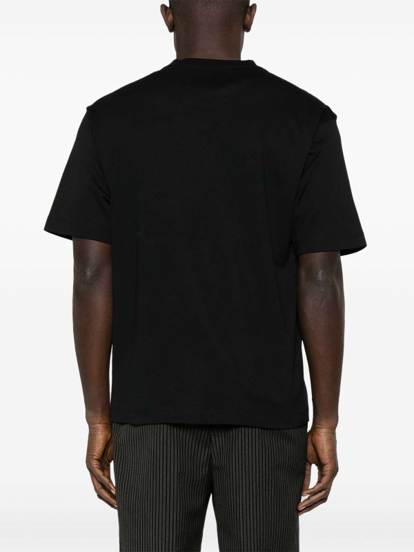 The Best Shops PRADA: t-shirts - Logo-Patch T-Shirt