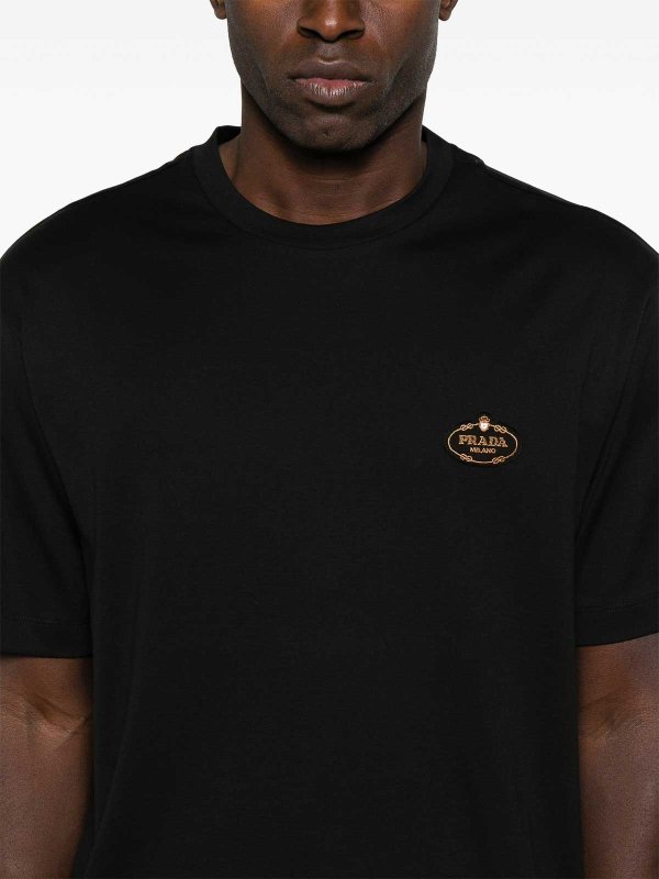 Logo-Patch T-Shirt shop online: PRADA