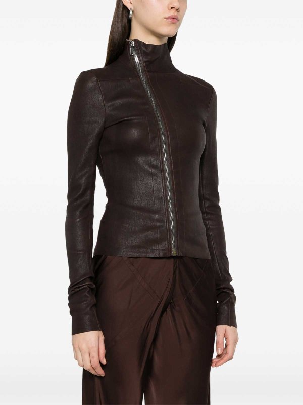 The Best Shops RICK OWENS: カジュアルジャケット - カジュアルジャケット - ブラウン