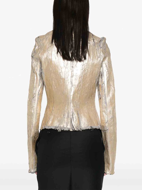 Gary Cracked-Effect Jacket shop online: RICK OWENS