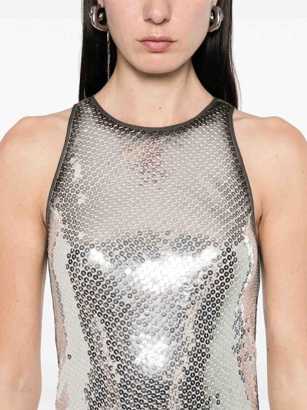 The Attico buy online ショートドレス - 銀