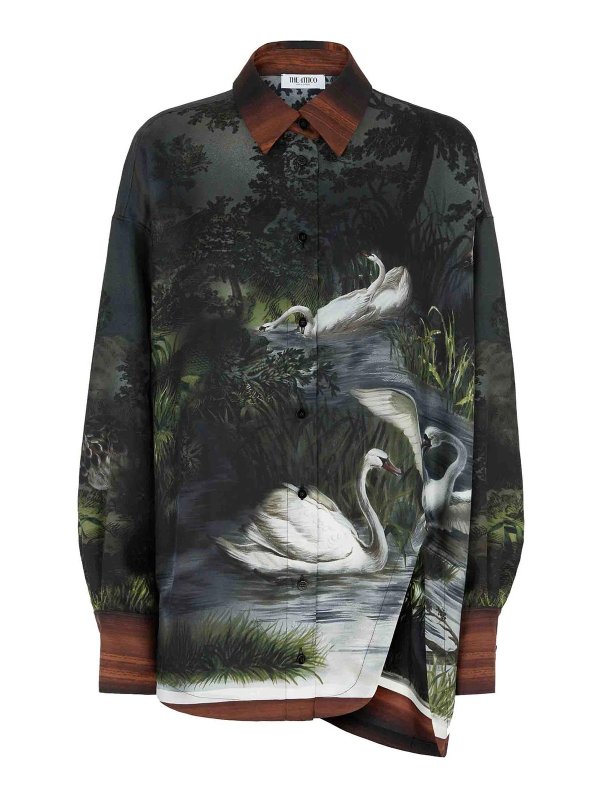 The Attico: Camisas - Camisa - Gris