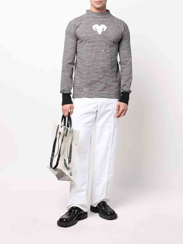 Maison Margiela: Turtlenecks & Polo necks online - Distressed High-Neck Jumper