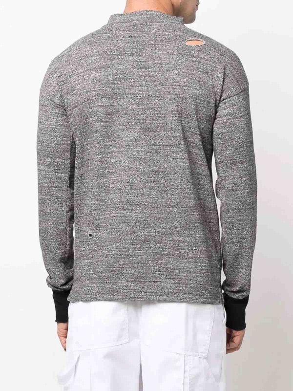Distressed High-Neck Jumper shop online: Maison Margiela