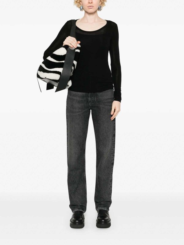 AGOLDE: Tops y camisetas sin mangas online - Top - Negro