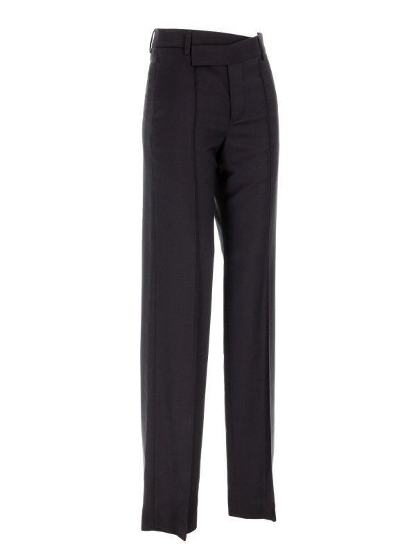 The Best Shops ANN DEMEULEMEESTER: casual trousers - Trousers With Asymmetric Waistba