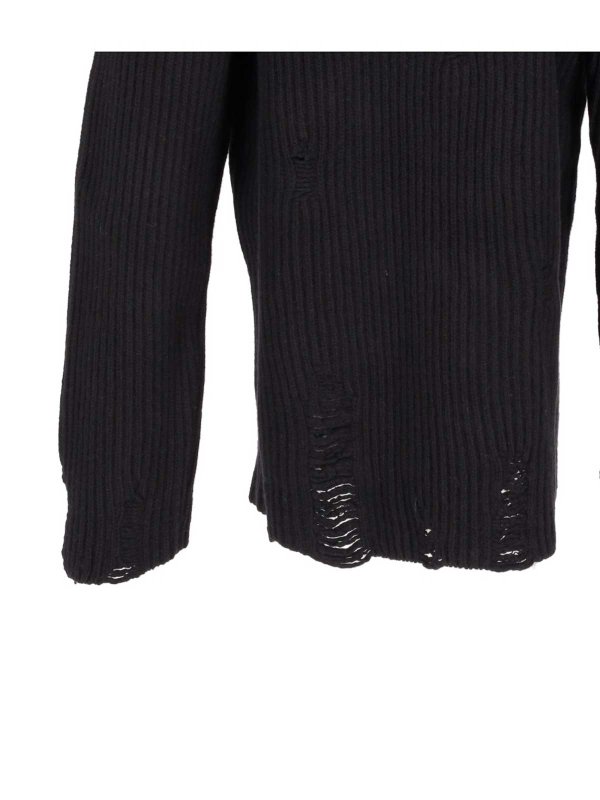 ANN DEMEULEMEESTER buy online Rundhalspullover - Schwarz
