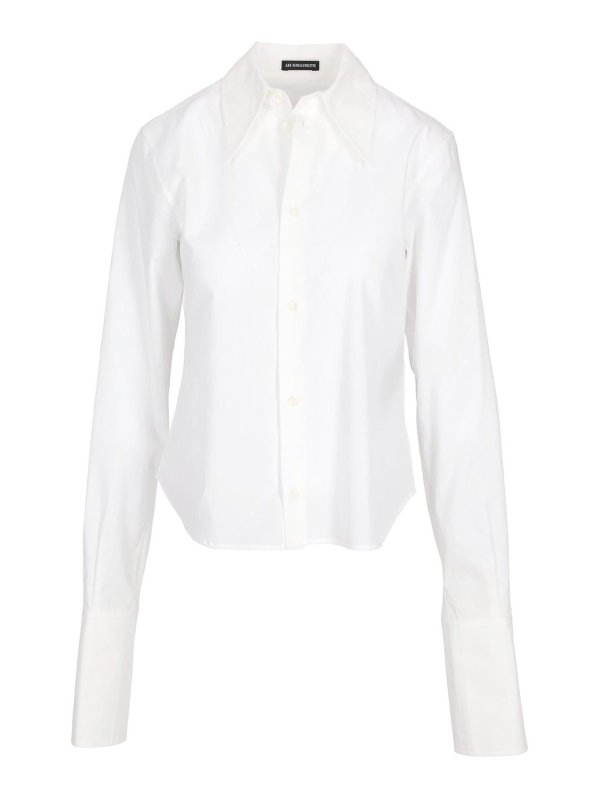 ANN DEMEULEMEESTER: shirts - Kareena Fitted Shirt With Cufflinks Popeline