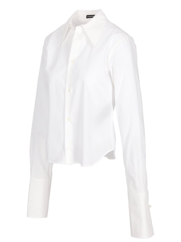 ANN DEMEULEMEESTER: shirts online - Kareena Fitted Shirt With Cufflinks Popeline