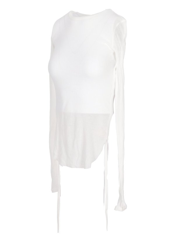 ANN DEMEULEMEESTER: Tops & Tank tops online - Cropped Long Sleeve Top