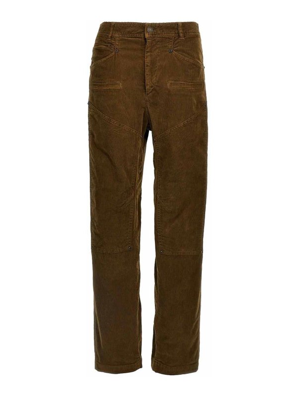 ISABEL MARANT: カジュアルトラウザー - カジュアルパンツ - ライトブラウン