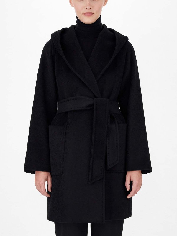 The Best Shops Max Mara: Kurze Mäntel - Kurzer Mantel - Schwarz