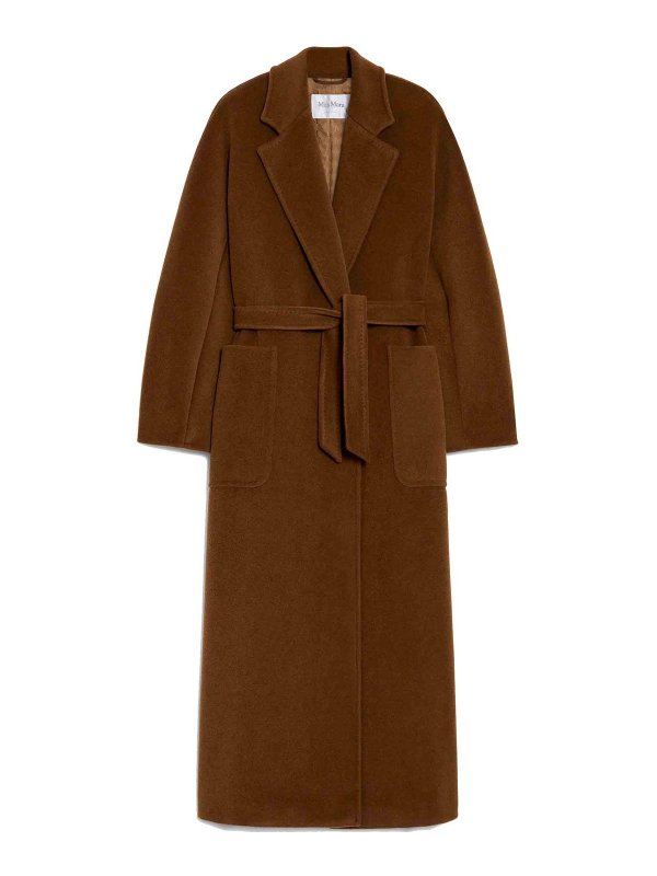 Max Mara: short coats - Attuale Camel Colour Robe Coat