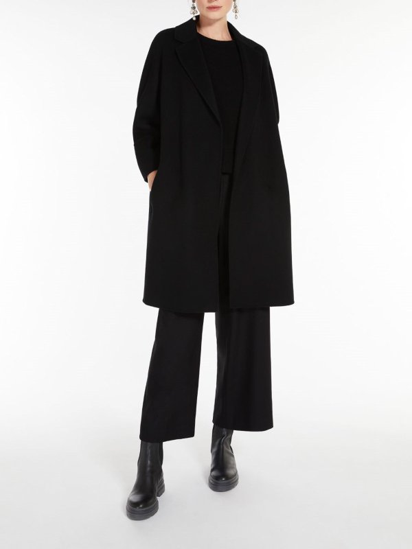 Max Mara: short coats online - Arona Double-Faced Short Wool Coat