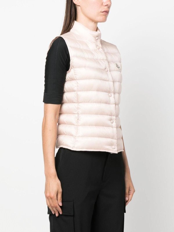 The Best Shops MONCLER: maglieria gilet - Giubbotto logo-patch Liane