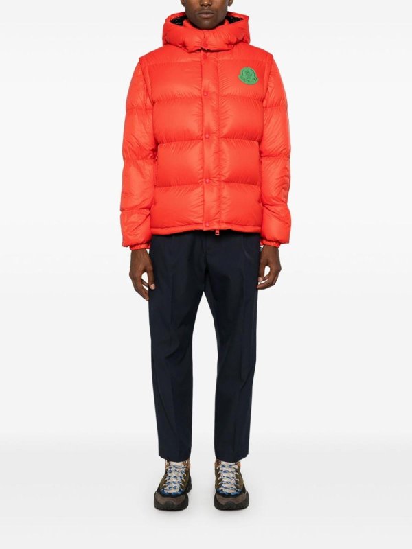 MONCLER: Chaquetas y Chaquetones acolchados online - Chaqueta Alcochada - Naranja Oscuro