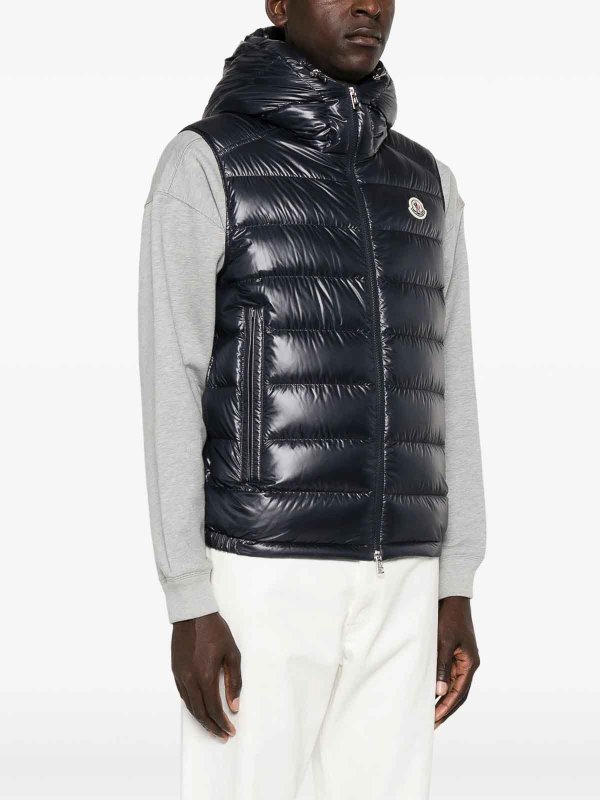 The Best Shops MONCLER: Vestes-rembourrees - Blouson Rembourré - Bleu
