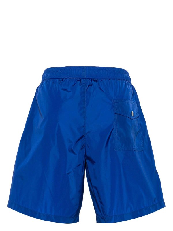MONCLER: Swim shorts & swimming trunks online - Logo-Patch Swim Shorts