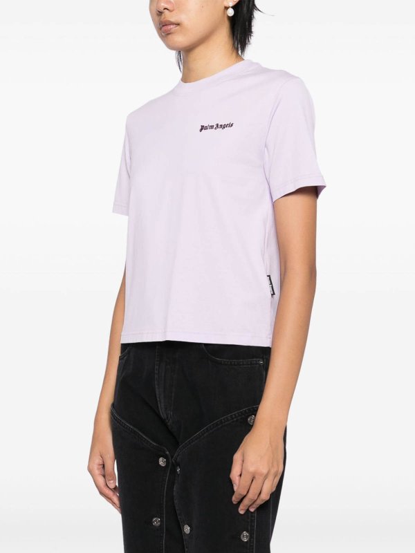 The Best Shops Palm Angels: Camisetas - Camiseta - Plata