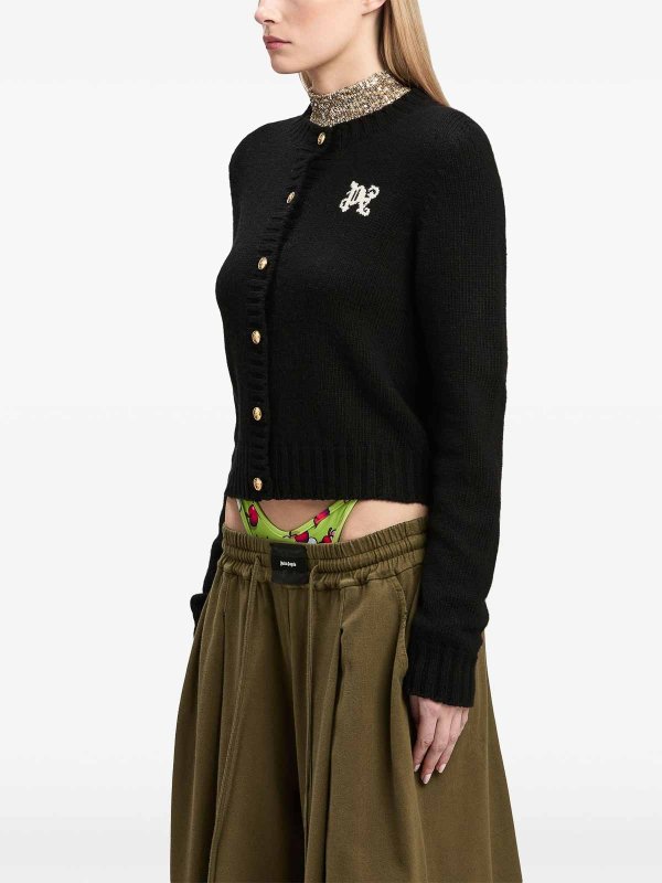 Pa Monogram-Inversia Cardigan shop online: Palm Angels