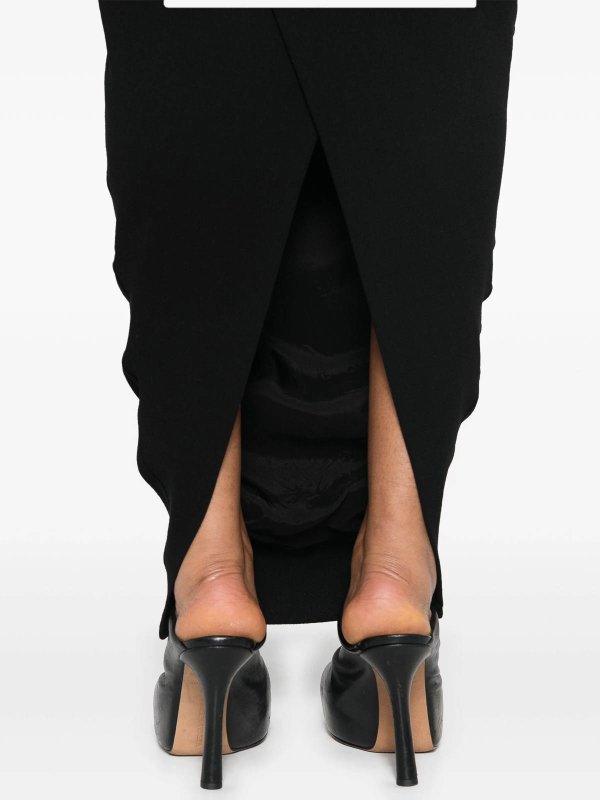 RICK OWENS buy online Langer Rock - Schwarz