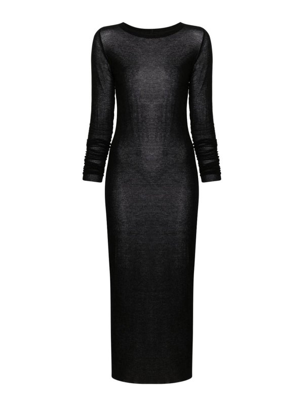 RICK OWENS: Vestidos largos - Vestido Largo - Negro