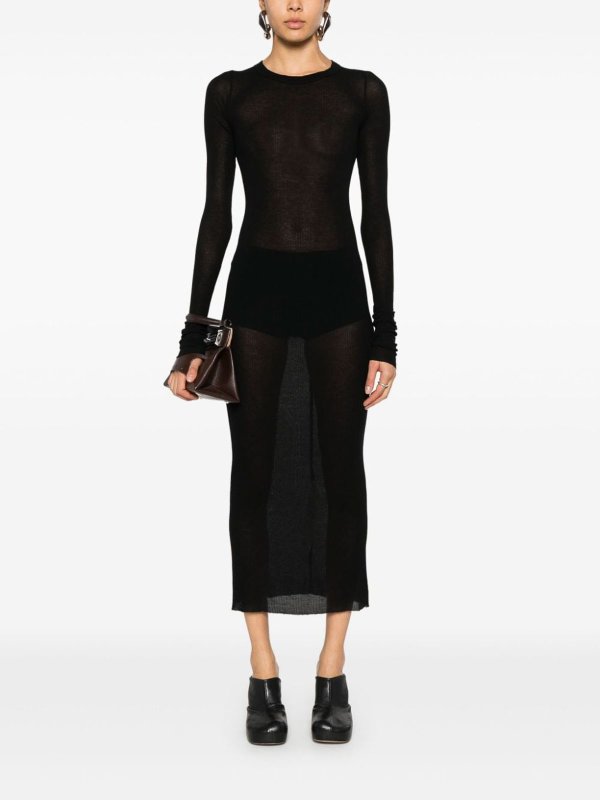 The Best Shops RICK OWENS: Vestidos largos - Vestido Largo - Negro