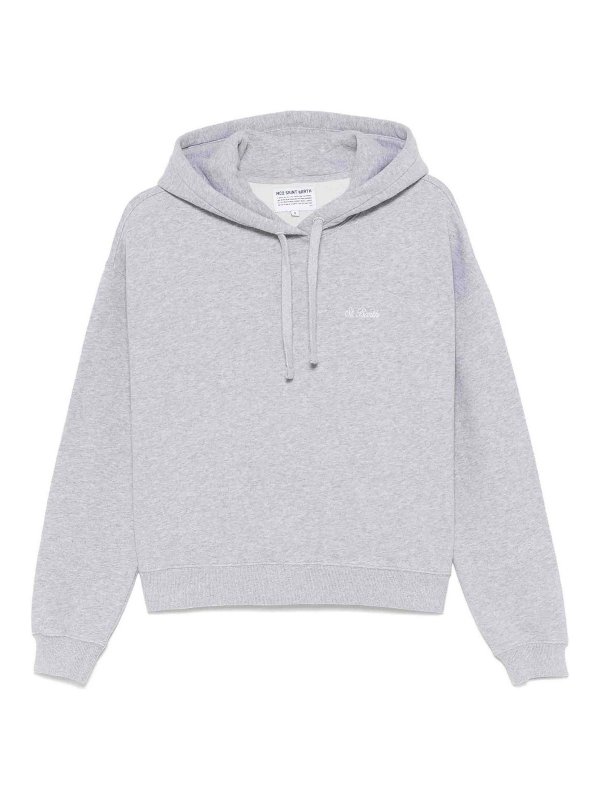 MC2 SAINT BARTH: Felpe e maglie - Felpa con cappuccio ricamato in cotone Mindy