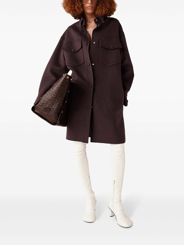 STELLA McCARTNEY: Pull col rond online - Pull Col Rond - Marron