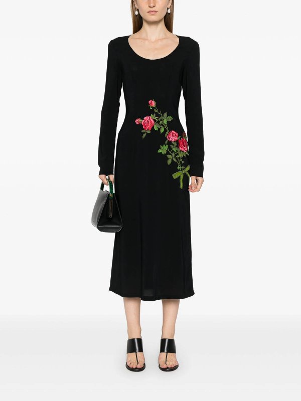 Vivetta: Knielange Kleider online - Knielanges Kleid - Schwarz