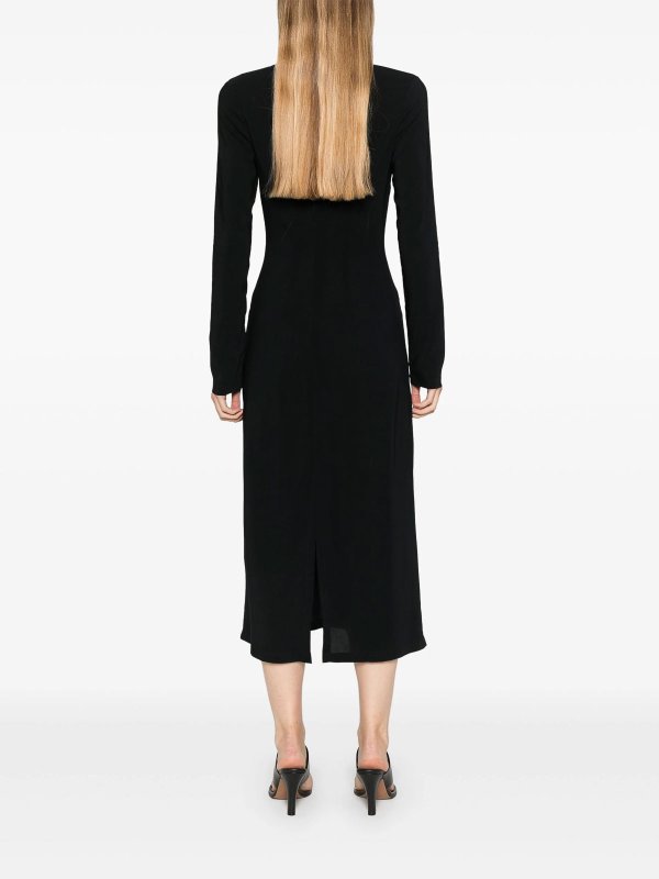 Knielanges Kleid - Schwarz shop online: Vivetta