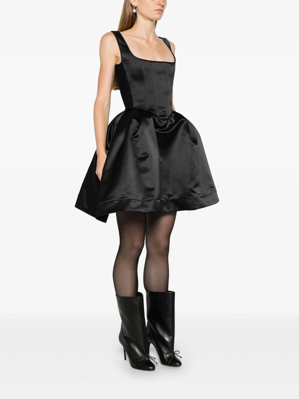 The Best Shops Vivetta: abiti corti - Duchess Satin Mini Bustier Dress